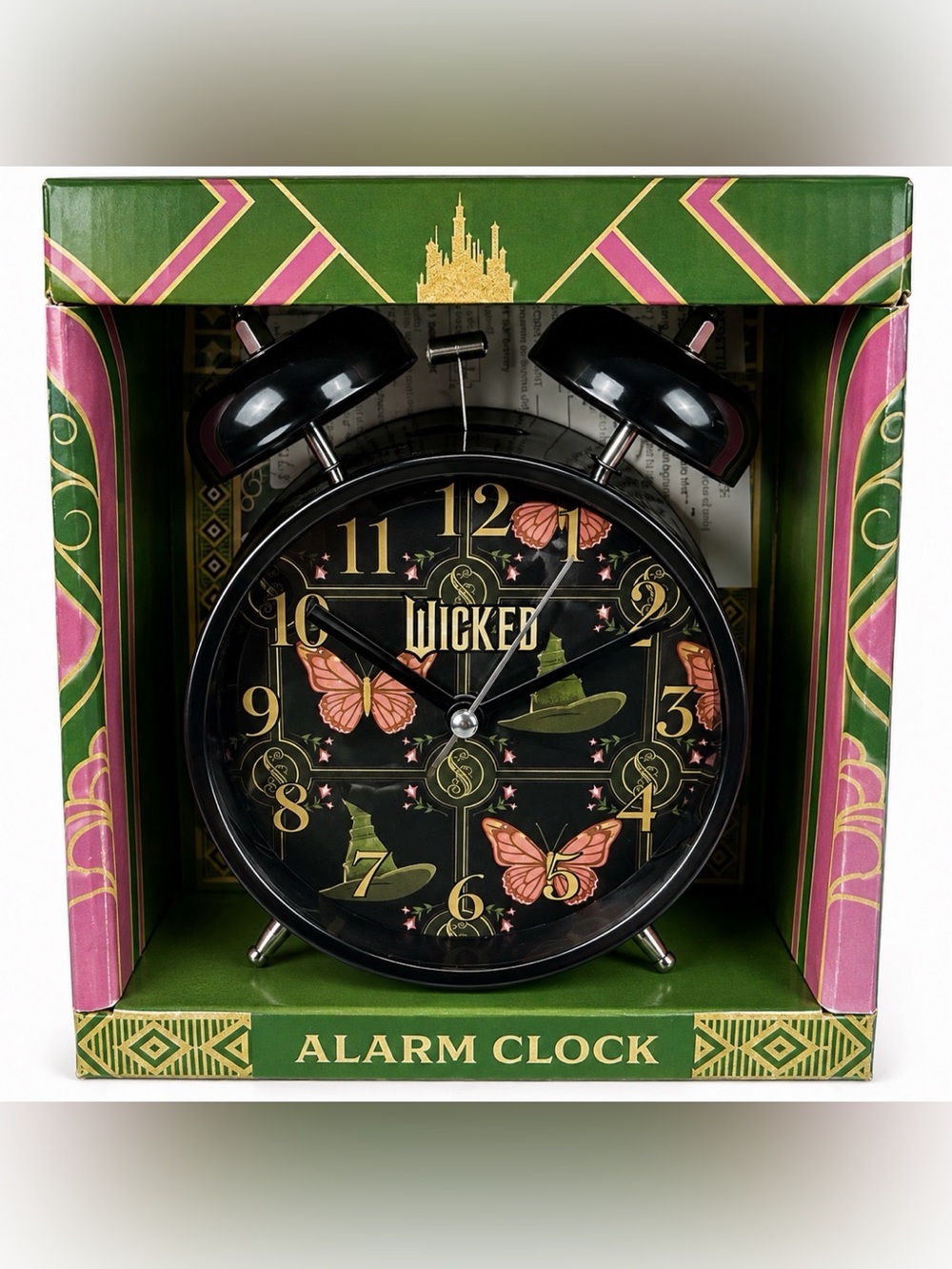 Wicked Musical Alarm Clock Twin Bell Analog Universal Studios Collectible New